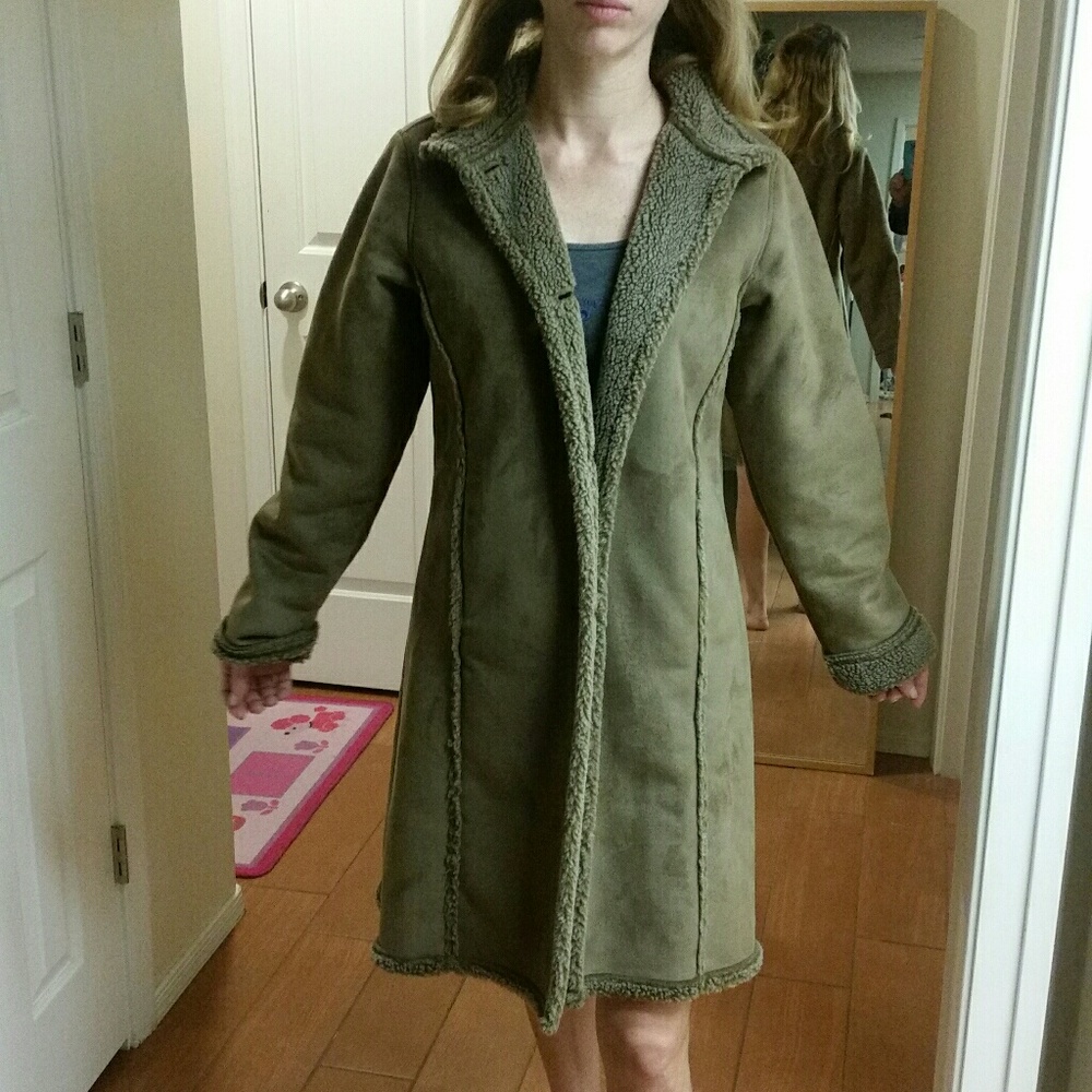 L.L. Bean calf length trench coat